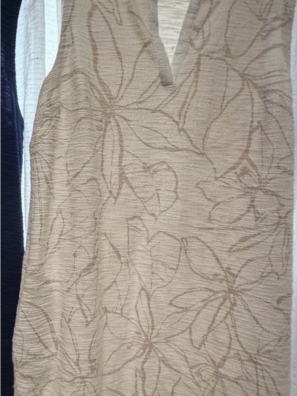 Liz Claiborne Floral Jacquard Tank Top - Tan